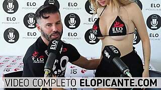 Feel the Intense Passion as Elo Podcast Sucks Veve Valencia's Breasts Tenderly.