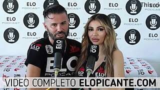 Feel the Intense Passion as Elo Podcast Sucks Veve Valencia's Breasts Tenderly.