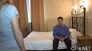 naughty chick raises her lengthy legs for hardcore fucking and sucking