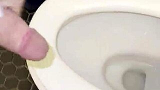 Roommate's Thongs In Bathroom Lead To Masturbation And Fucking