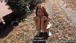 Maki Hojo, You're Naked And Masturbating Outdoors Uncensored