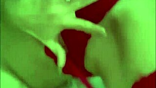 Mexican Redhead Masturbates With Red Stockings