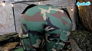 Naughty teen almost caught masturbating in the field 😳