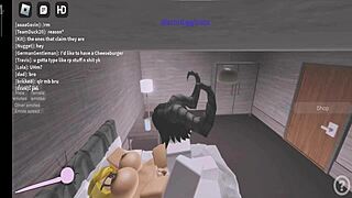 Intensely fucked by devil in roblox game session