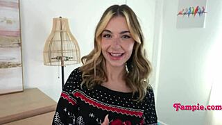 christmas morning family nightmare fampie with petite teen