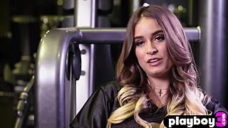 Amazing Workout With Beautiful Big Ass Babes And Hot Blonde Coach Sarati