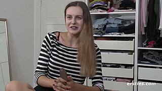 Wild romantic Lauren explores solo pleasures with toys.