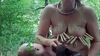 2025 06 25 female slave gets humiliated in the forest with bdsm 😈