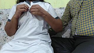 Teacher tempts student for pussy repair in Hindi