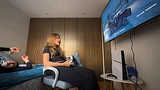 Teenagers explore bodies with lesbian kissing and fingering