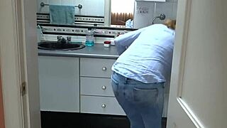 hot stepmom wears erotic lingerie to have sex with stepson