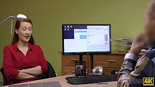 hey, check out these hypnotizing boobs tricking the credit manager