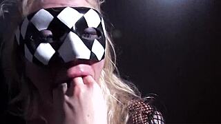 hot blonde leya enjoys a glass toy in her tight ass