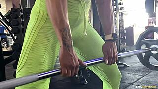 Milf Fabi Drumond, are you watching her intense workout fucking with personal trainer?