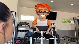 Sweaty squats and deep thrusts my personal training with gal ritchie on porndudecasting