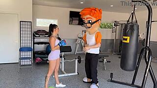 Sweaty squats and deep thrusts my personal training with gal ritchie on porndudecasting