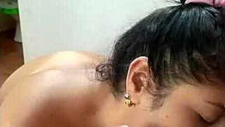 Filled Horny Teacher's Pussy And Mouth With Cum