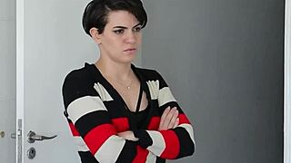 girlfriend kicked me out so i fucked her stepsister with blowjob deepthroat and pussy licking