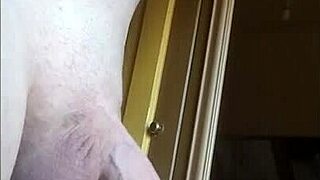 In the window on the stairs on the floor sex doll fuck