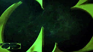 Christy celebrates her birthday with a wild bang in the trailer under the camera's gaze.