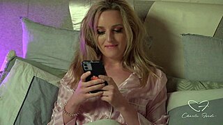 masturbation charlie fordes subtly drills her tight pussy with intense focus