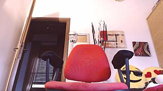 beautiful italian stepmother explodes in crazy orgasms at computer desk