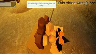 robloxian witch moans as black cock pounds her ass hard