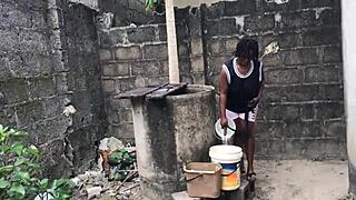 She Couldn't Resist Fucking The 2 Biggest Dicks In The Hood