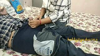 My young slutty step sister sucks cock in front of friends, what a voyeur moment