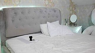 A Student With Big Tits Undresses On Camera After Studying