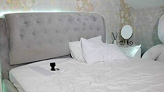 A Student With Big Tits Undresses On Camera After Studying