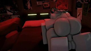 Relaxing fun in her room during sunset!