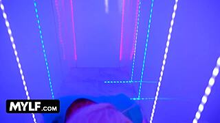 First Day at Work with Hot Blonde