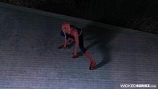 Lexi swallow experiences intense pleasure swallowing in avengers parody scene 5