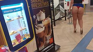 We Bisexual Pornstars Went To Fast Food To Eat Mc Pussy Publicly