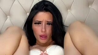 Petite British Brunette Slut Toys Herself With Dildo