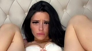 Petite British Brunette Slut Toys Herself With Dildo