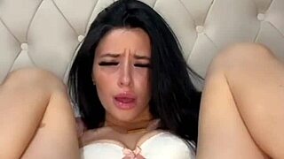 Petite British Brunette Slut Toys Herself With Dildo