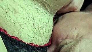 licking juicy wet pussy of chubby bbw woman