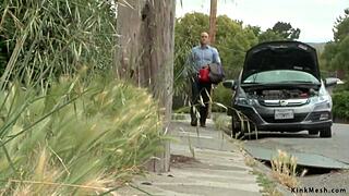 Huge tits cheating wife gets anal fucked roughly