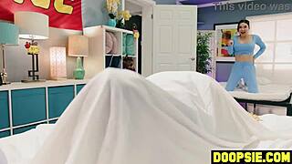 Two Big Boobs Trannies In Threesome With Curvy Big Ass Salesgirl!