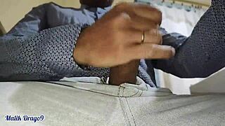 malik drago9 jerks off big dick at work cumming a lot