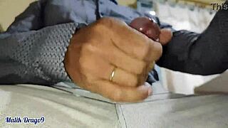 malik drago9 jerks off big dick at work cumming a lot