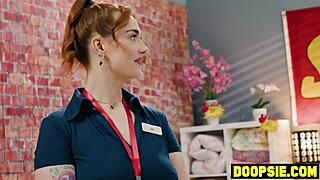 Two Big Boobs Trannies In Threesome With Curvy Big Ass Salesgirl!