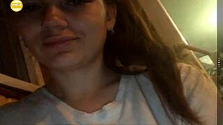 Sexy Brunette Shows Big Tits On Webcam