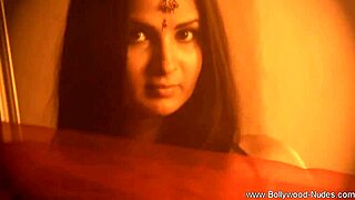 a woman's gentle touch brings joy through indian dance and teasing striptease