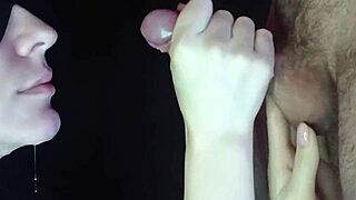 Close up suck dick evokes intense emotions and orgasmic pleasure in european couple's intimate blowjob session