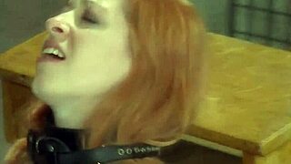 Bella Vendetta and Shiva engage in a lesbian BDSM scene with toys.