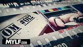 in the shop, a milf shoplifter gets roughly passed around by her stepson and three men as punishment