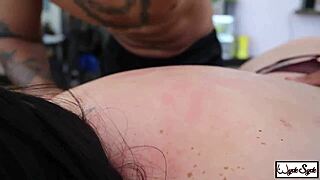 Pa Bliss Curvy Angelina Castro Ravished by Masseur King Noire